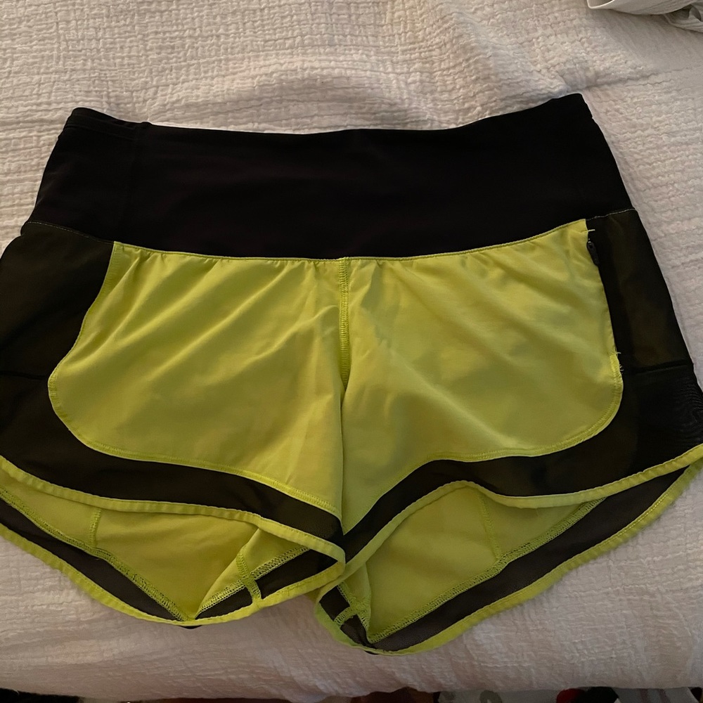 Lululemon yellow shorts